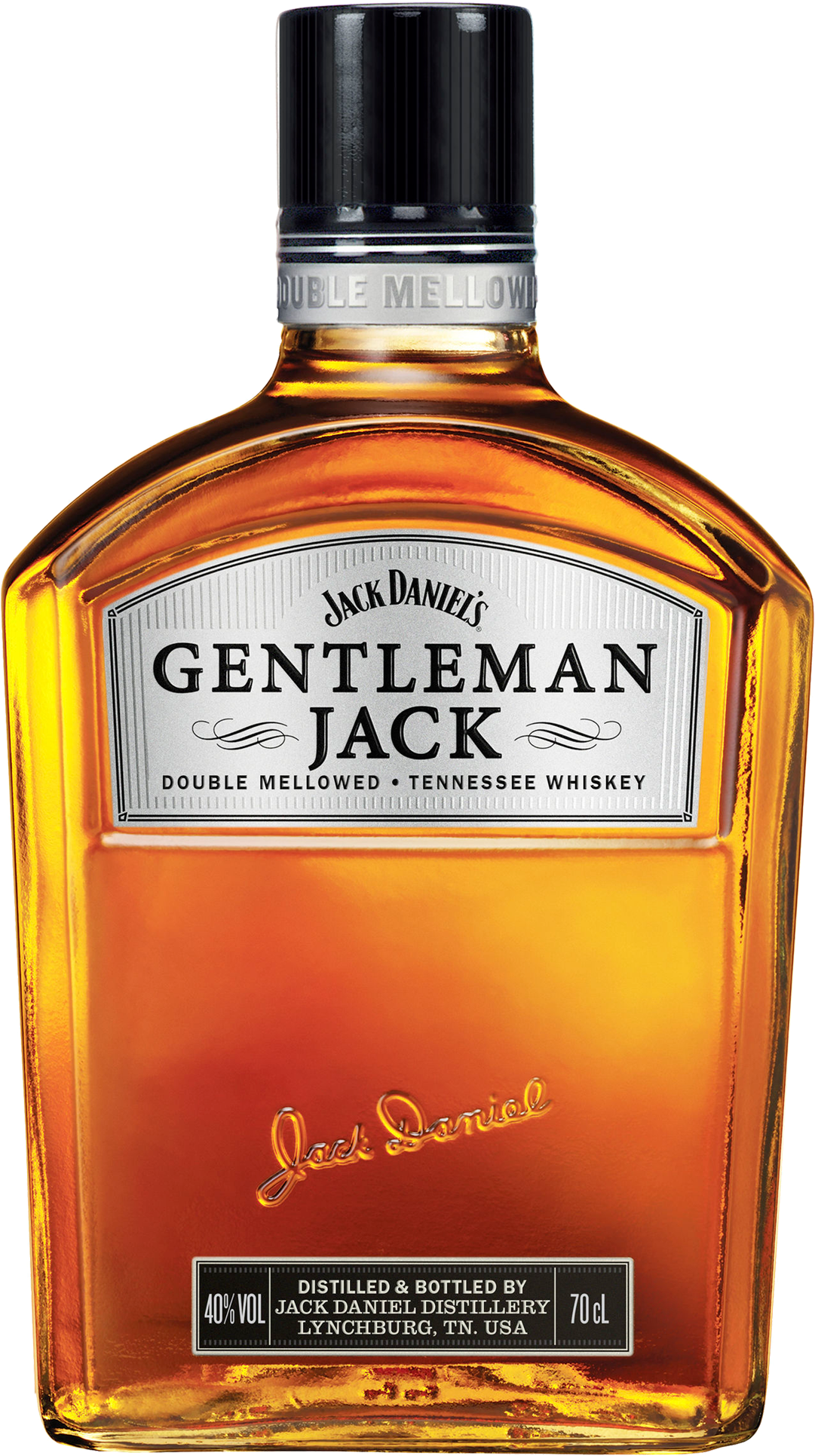 Gentleman Jack Tennessee Whiskey 700ml Bottle Clipart (1081x1931), Png Download