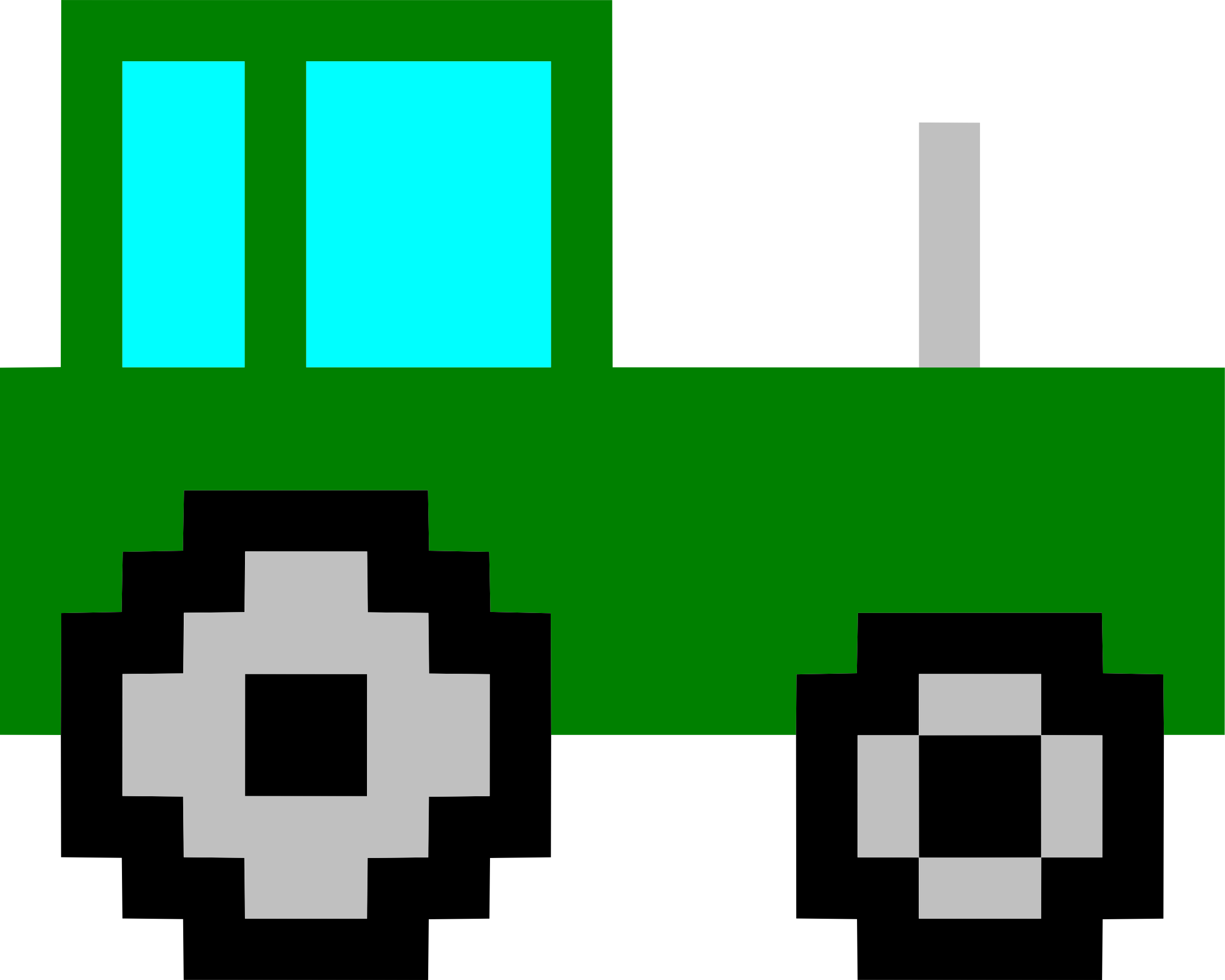 This Free Icons Png Design Of Pixel Art Tractor Clipart (2400x1920), Png Download