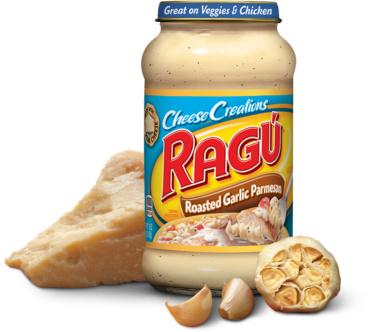 Roasted Garlic Parmesan Sauce - Ragu Cheese Sauce Clipart (1000x800), Png Download