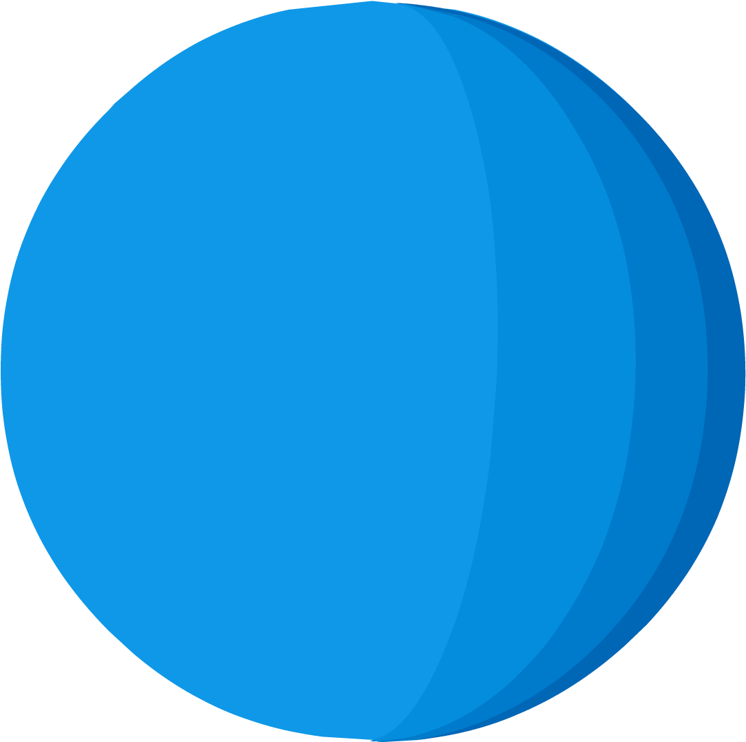 Beta Team Solar System Uranus , Png Download - Blue Dot Transparent Background Clipart (1083x1077), Png Download