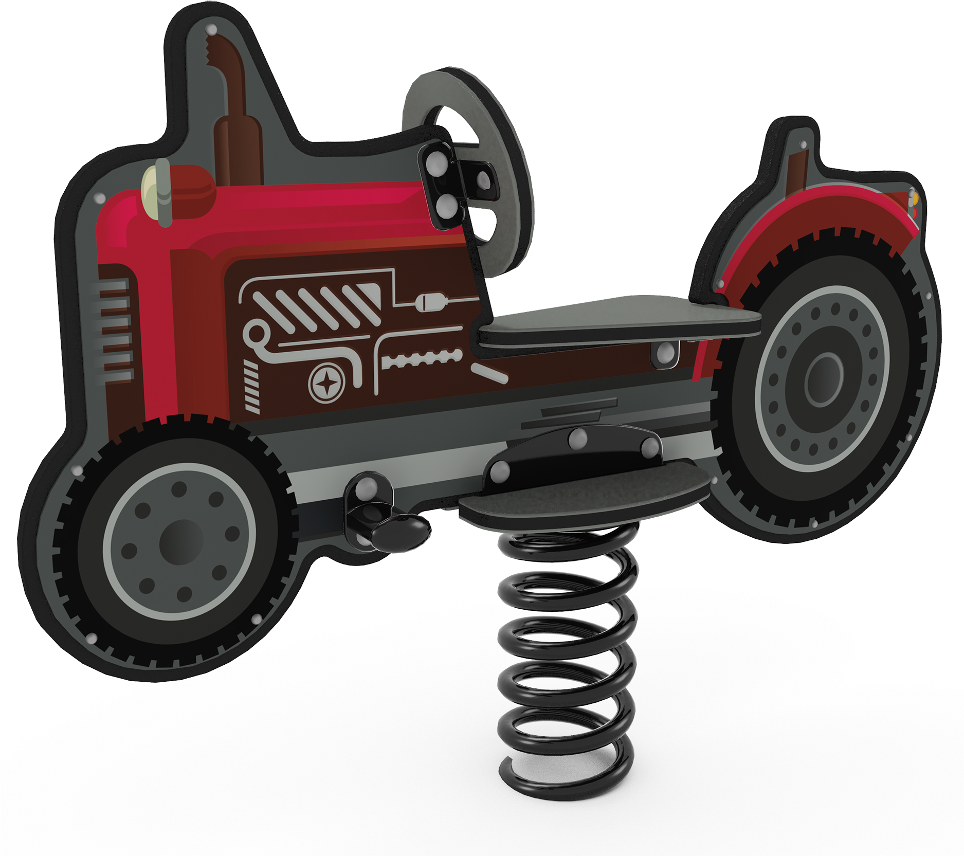 Digirider® Tractor - Tractor Clipart (2000x1729), Png Download