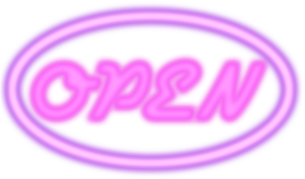 Open Neon Sign Png Stock By Mom-espeace Pluspng - Pink Neon Sign Png Clipart (1024x630), Png Download