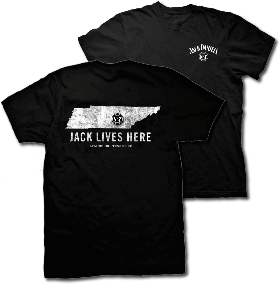Ely Jack Daniels "jack Lives Here" Black Tee Shirt - Traitors Band Shirt Clipart (1233x1280), Png Download