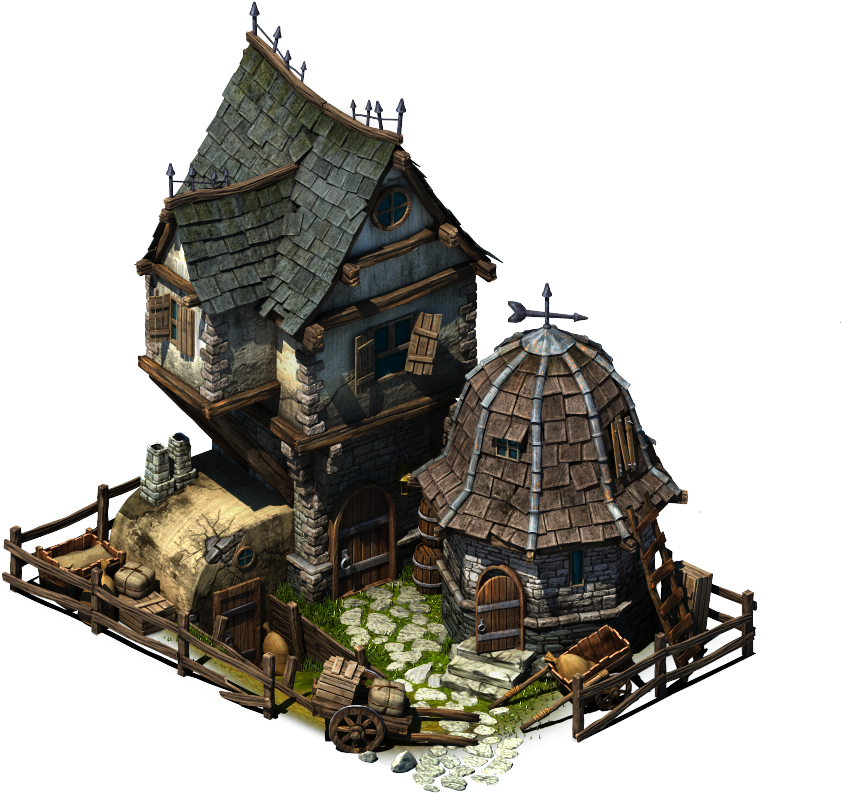 File - Barn - Stormfall Buildings Clipart (1000x1000), Png Download