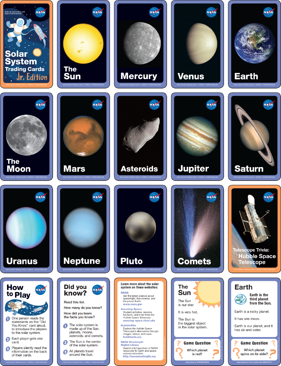 Solar System Flashcards Pdf Clipart Large Size Png Image PikPng