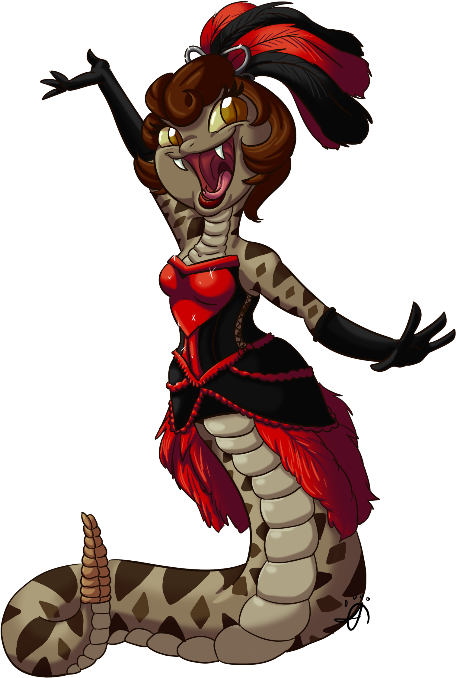 Cabaret Rattlesnake - Illustration Clipart (1676x2352), Png Download