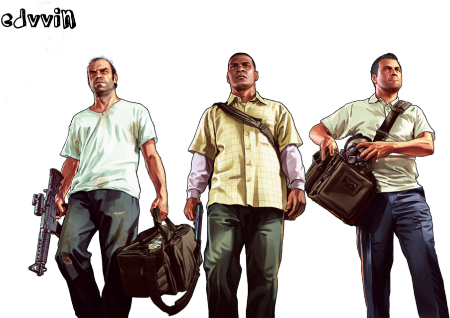 Gta V Characters Png Gta Png Clipart Large Size Png Image Pikpng ...