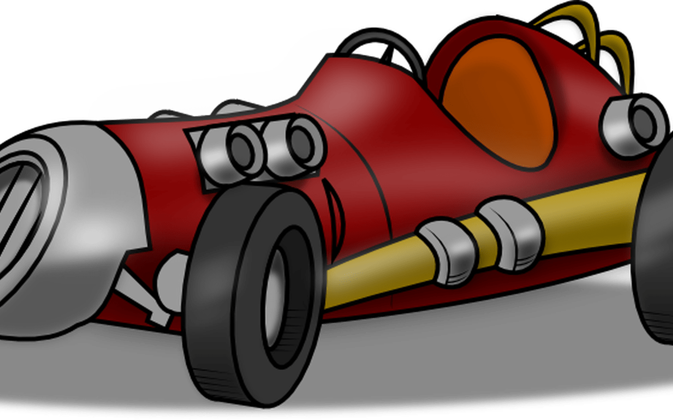 Race Car Clipart Motor Racing Pencil And In Color Race - Png Download (1368x855), Png Download