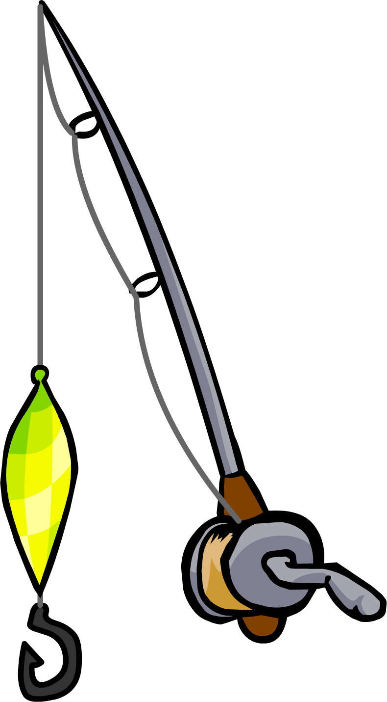Fishing Pole Png Rode - Club Penguin Fishing Rod Clipart (790x1430), Png Download