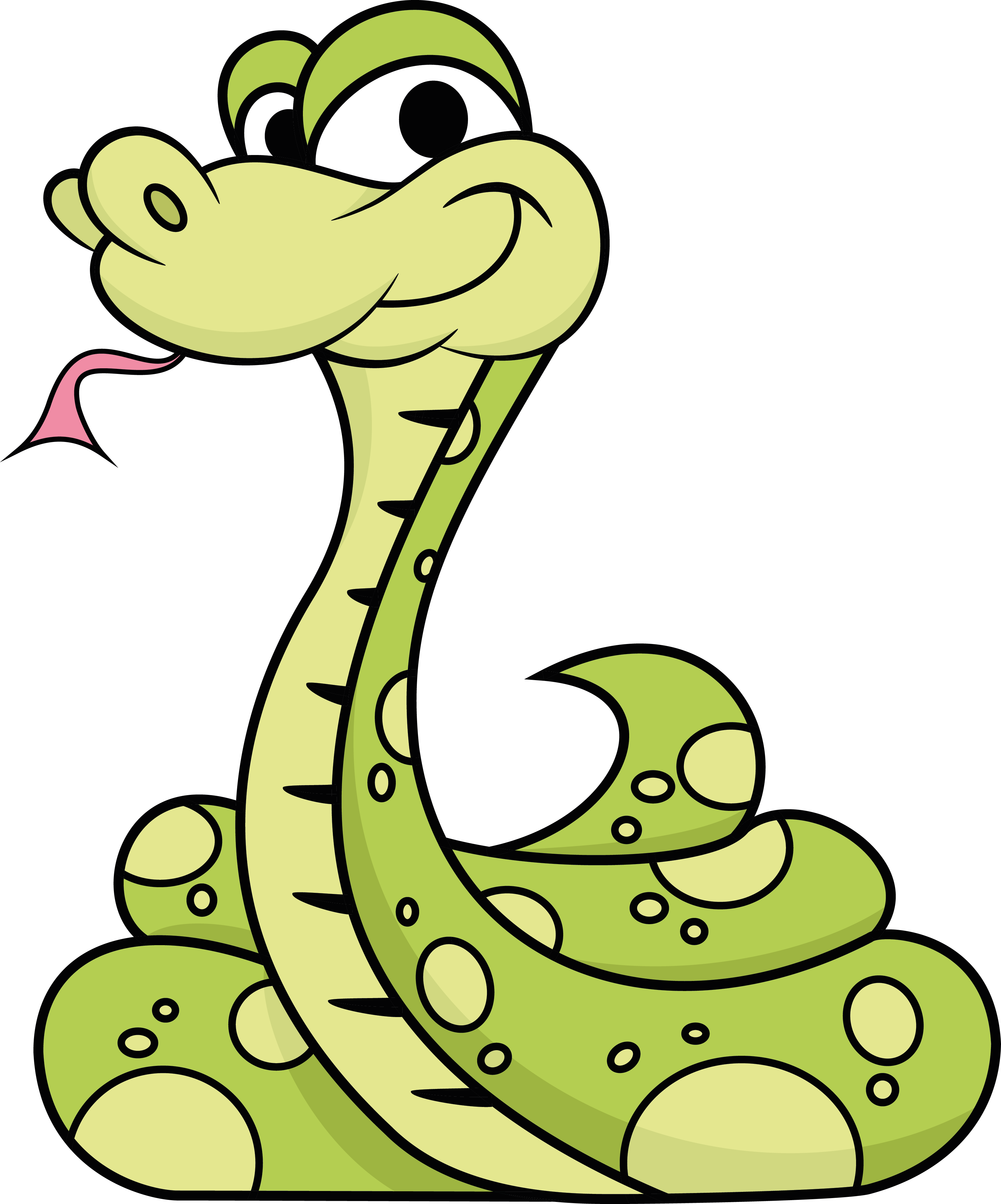 Cartoon Of Snake - Snake Cartoon Clipart (3384x4070), Png Download