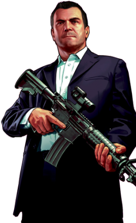 Gta Clipart Michael Png - Gta 5 Michael Png Transparent Png (640x480), Png Download