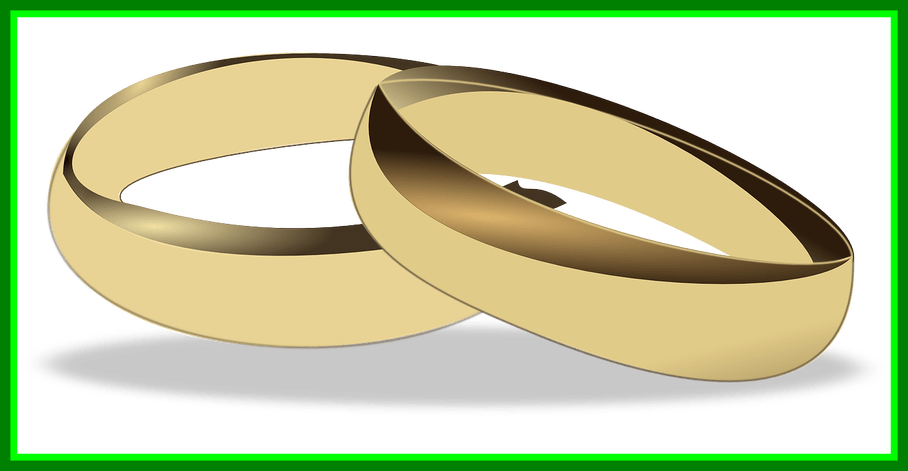 Vector Transparent Library Unbelievable Rings Marriage - Wedding Rings Clip Art - Png Download (908x471), Png Download