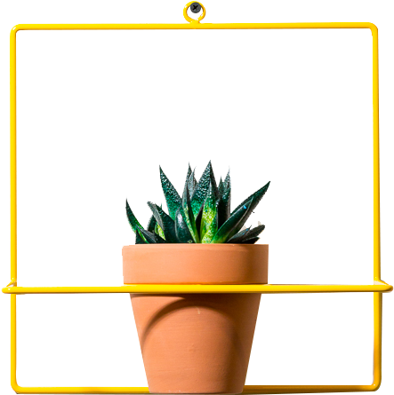 Square Wall Planter - Flowerpot Clipart (933x1400), Png Download