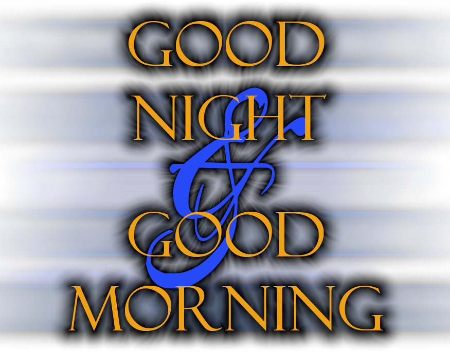 Good Night And Good Morning Hd By Electricmotion Pluspng - Goodnight Good Morning Clipart (875x685), Png Download