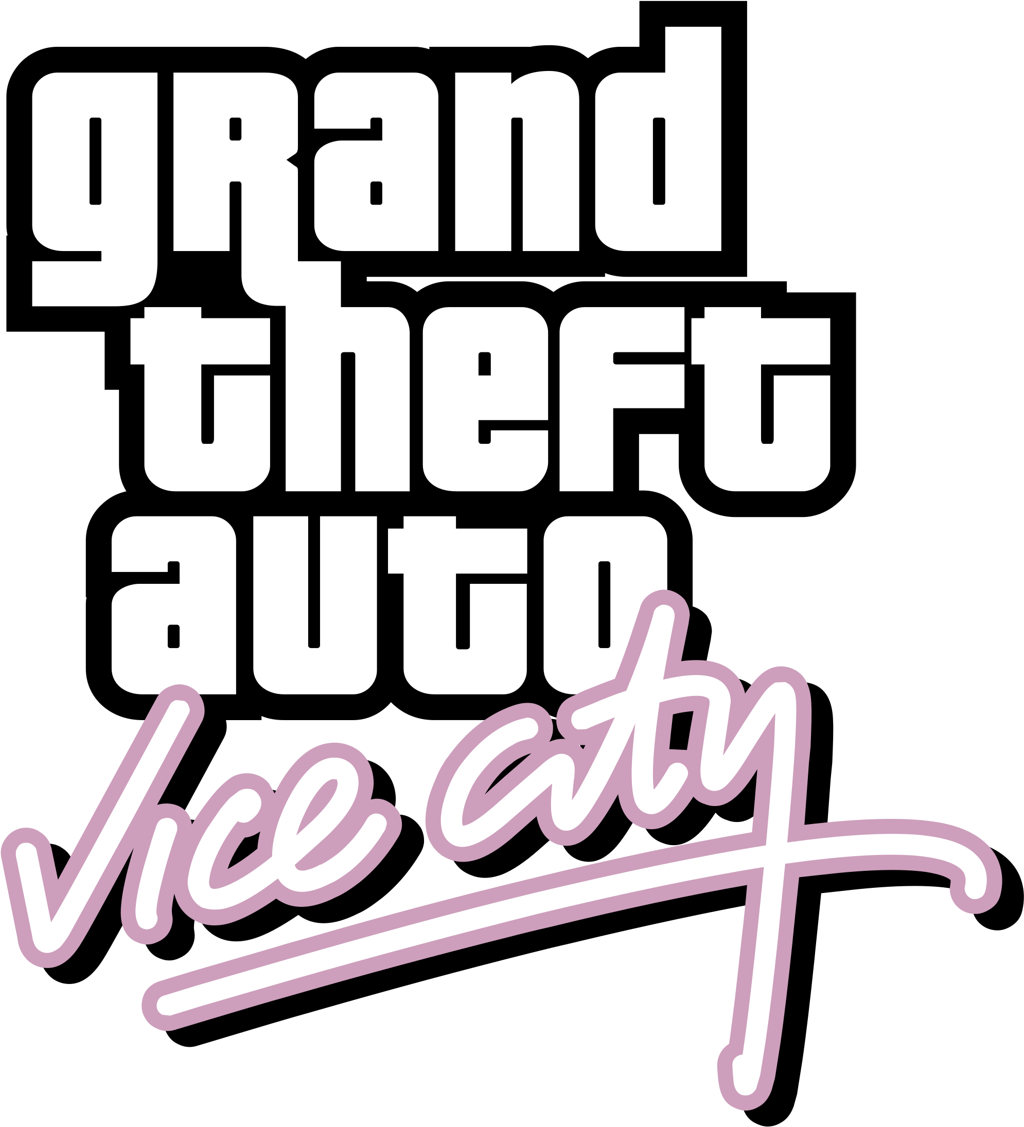 Grand Theft Auto Vice City Logo Png Transparent - Vice City Logo Vector Clipart (2400x2400), Png Download