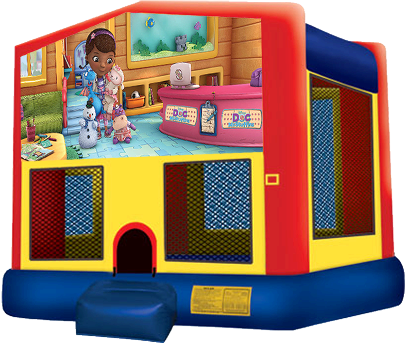 Austin Bounce House Rentals - Pj Mask Bounce House Clipart (864x792), Png Download