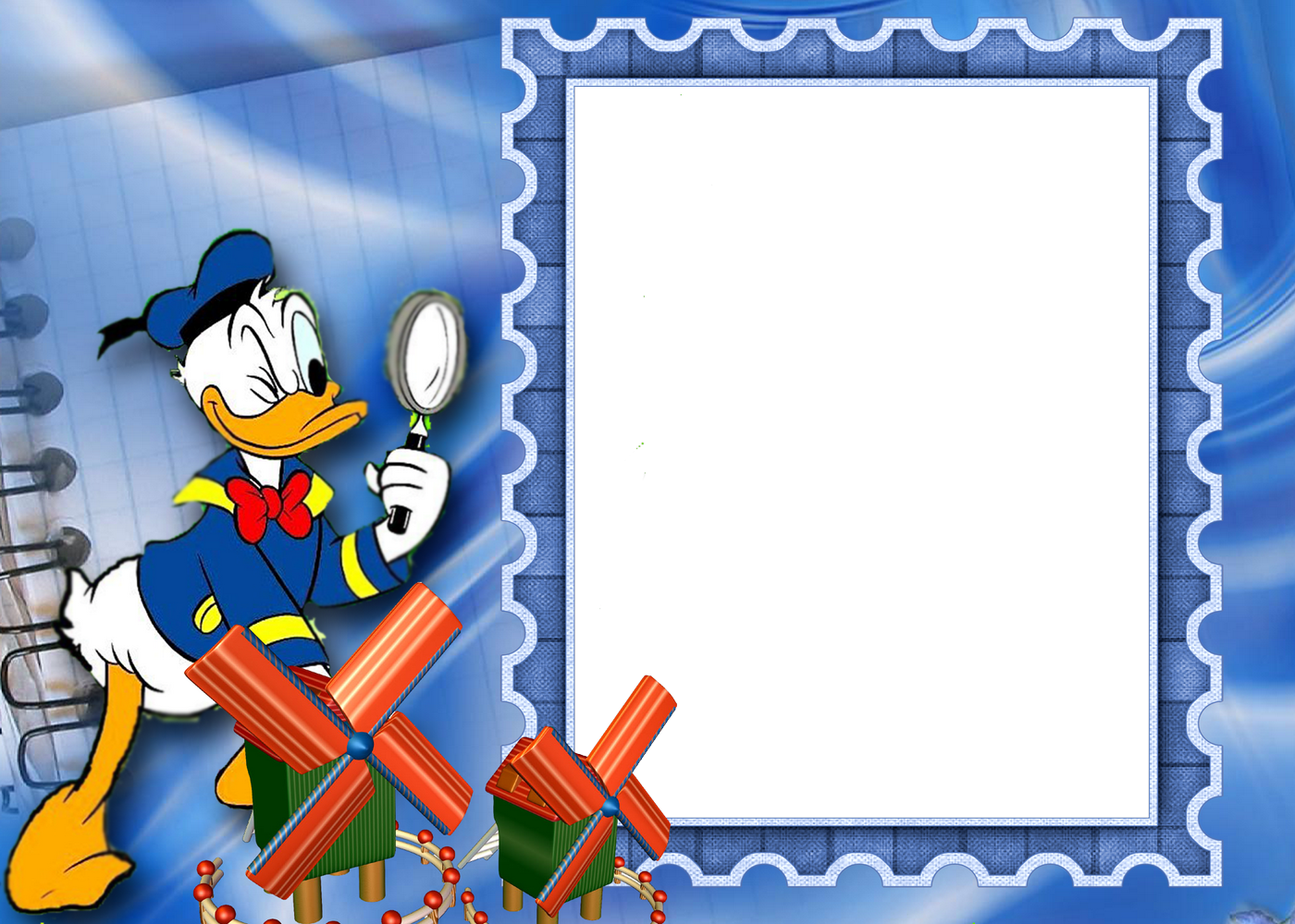 Programas Para Hacer Invitaciones Tarjetas De Invitacion - Marcos Para Fotos Del Pato Donald Clipart (1400x1000), Png Download