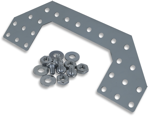 Angled Plate Expansion Kit - Polka Dot Clipart (600x600), Png Download