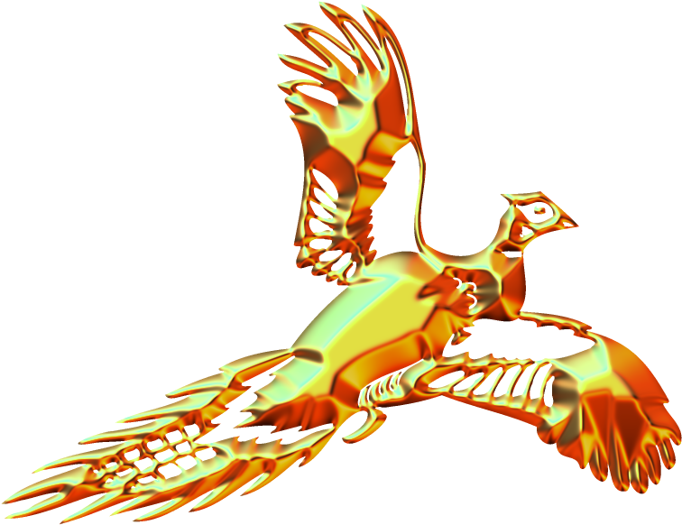 Pheasant Flying Picture Art - Illustration Clipart (1024x800), Png Download