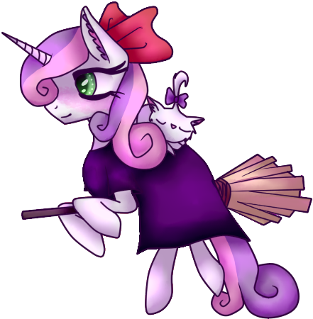 Blushing, Bow, Broom, Cat, Clothes, Dress, Ear Fluff, - Cartoon Clipart (800x600), Png Download