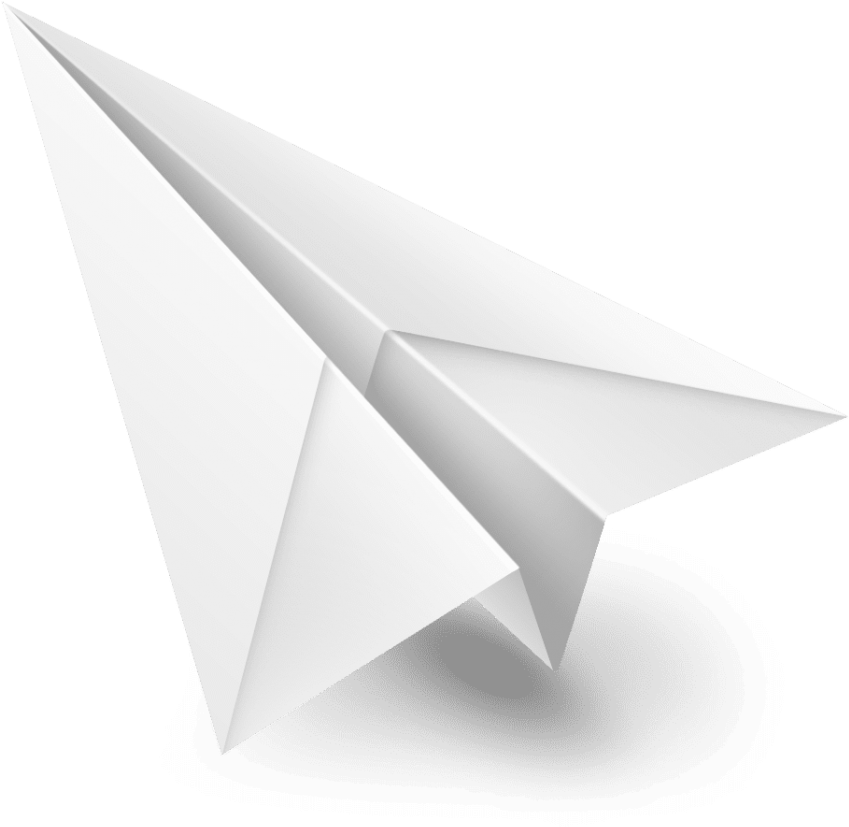 Free Png Download White Paper Plane Png Images Background - Paper Airplane Clipart (850x835), Png Download