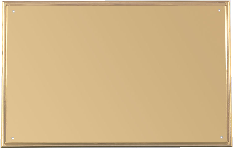 9" X 6" Turned Edge Aluminium Plate Image - Plywood Clipart (1024x724), Png Download