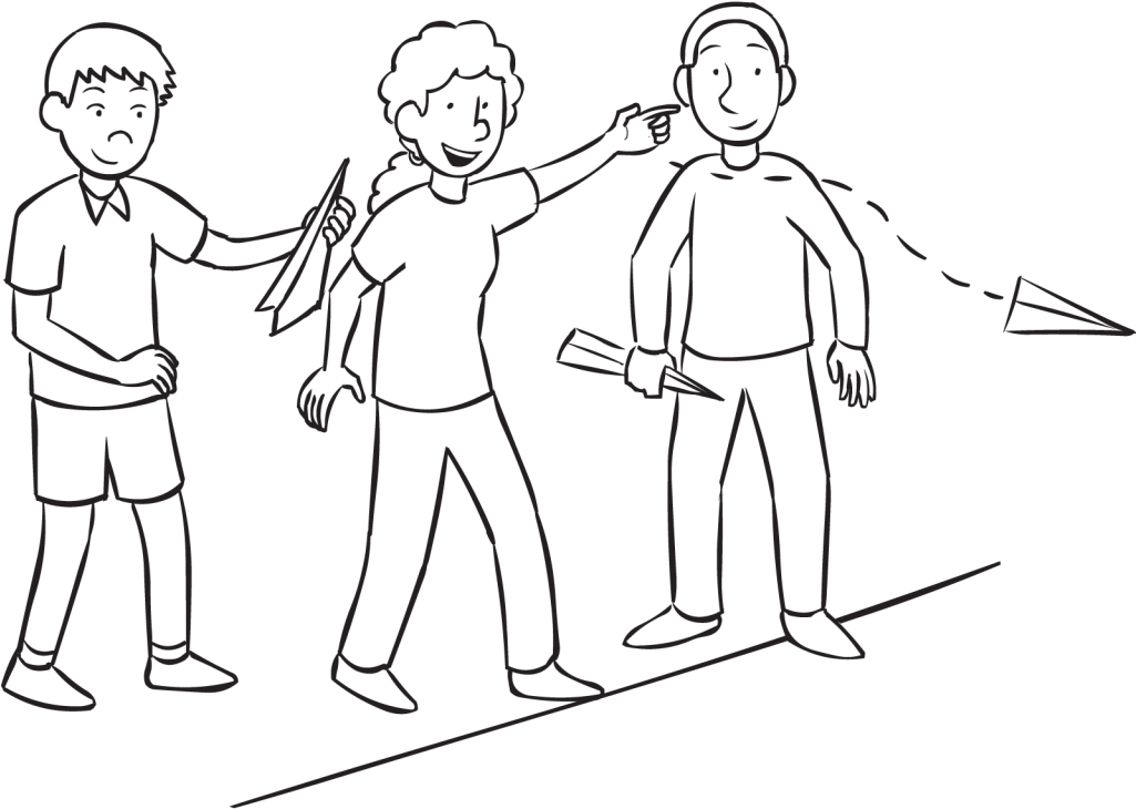 Paper-plane Contest - Line Art Clipart (1024x768), Png Download