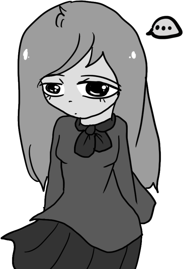 , Girl Of Depression ) - Cartoon Clipart (999x999), Png Download