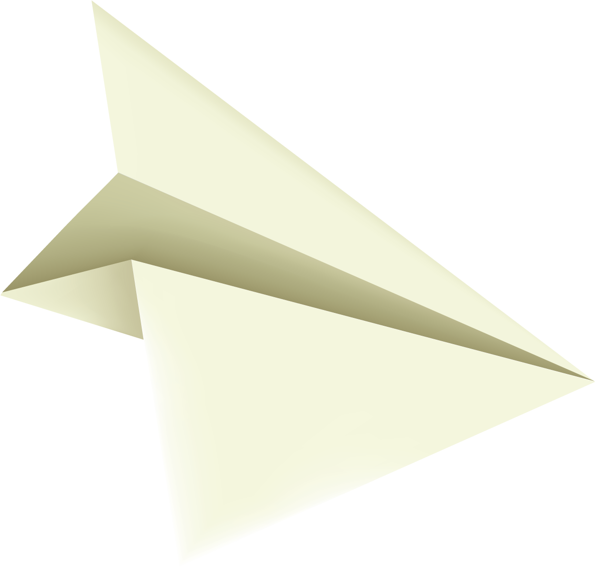 White Paper Plane Png Image - Simple Paper Plane Clipart (1200x1200), Png Download
