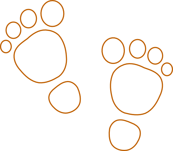 How To Set Use Footprints Svg Vector Clipart (600x522), Png Download