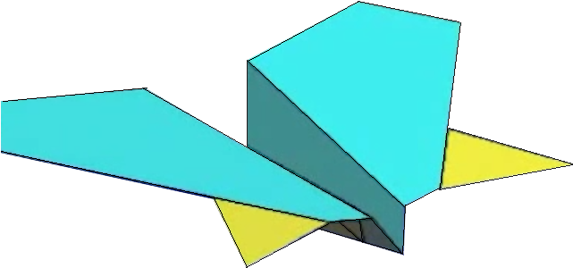 Standard Paper Airplane - Manta Ray Paper Plane Clipart (640x480), Png Download