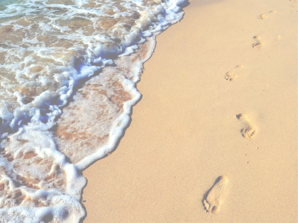 Footprints - Following Jesus Clipart (965x722), Png Download