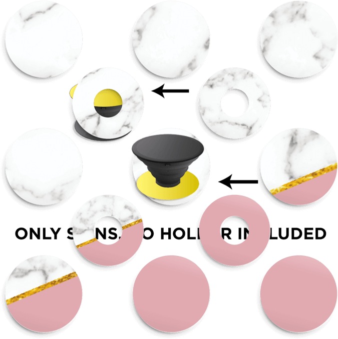 Marble Dusty Pink And Gold - Circle Clipart (675x678), Png Download