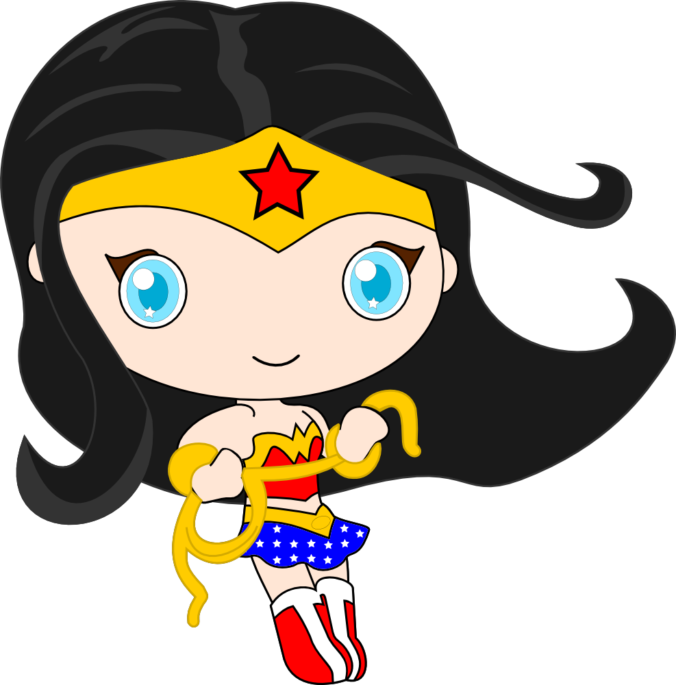Krafty Nook Wonder Woman Fan Art Cricut Related Bug - Baby Wonder Woman Vector Clipart (987x1000), Png Download