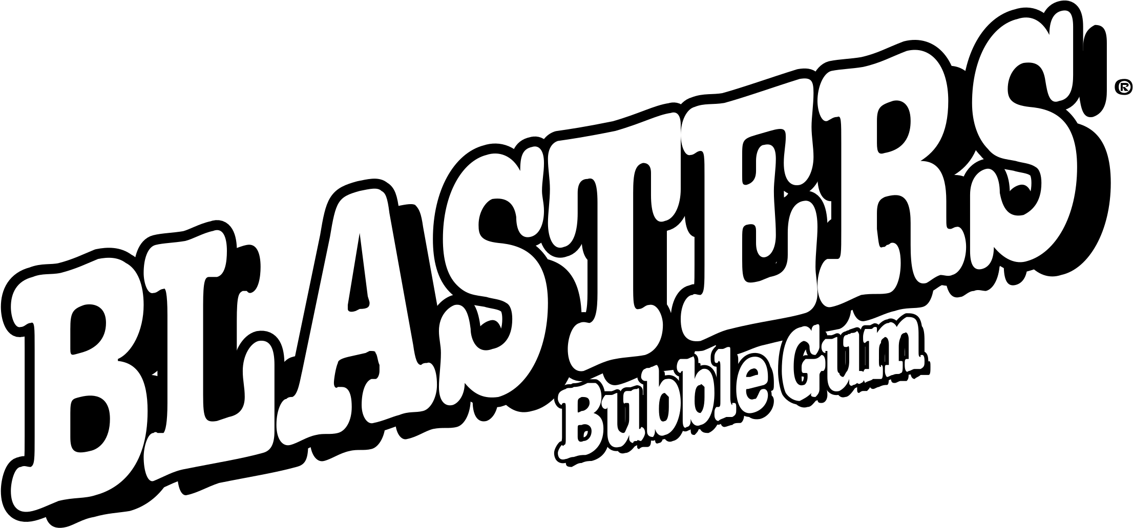 Blasters Bubble Gum Logo Png Transparent - Calligraphy Clipart (2400x2400), Png Download