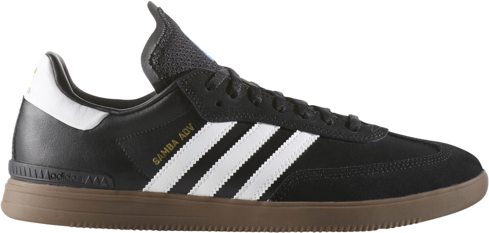 Adidas Samba Adv Black Clipart (1006x484), Png Download