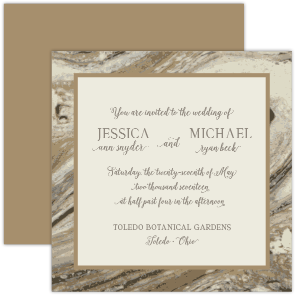 Marble Wedding Stationery Suite - Picture Frame Clipart (864x864), Png Download