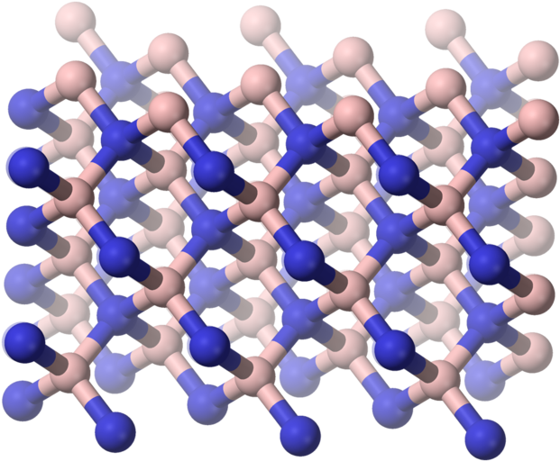 Cubic Boron Nitride - Molecular Estructura Quimica Del Diamante Clipart (680x571), Png Download