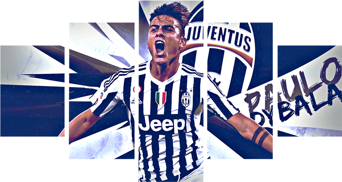 Paulo Dybala Canvas Wall Art - Paulo Dybala Wallpaper Hd Clipart (1106x587), Png Download