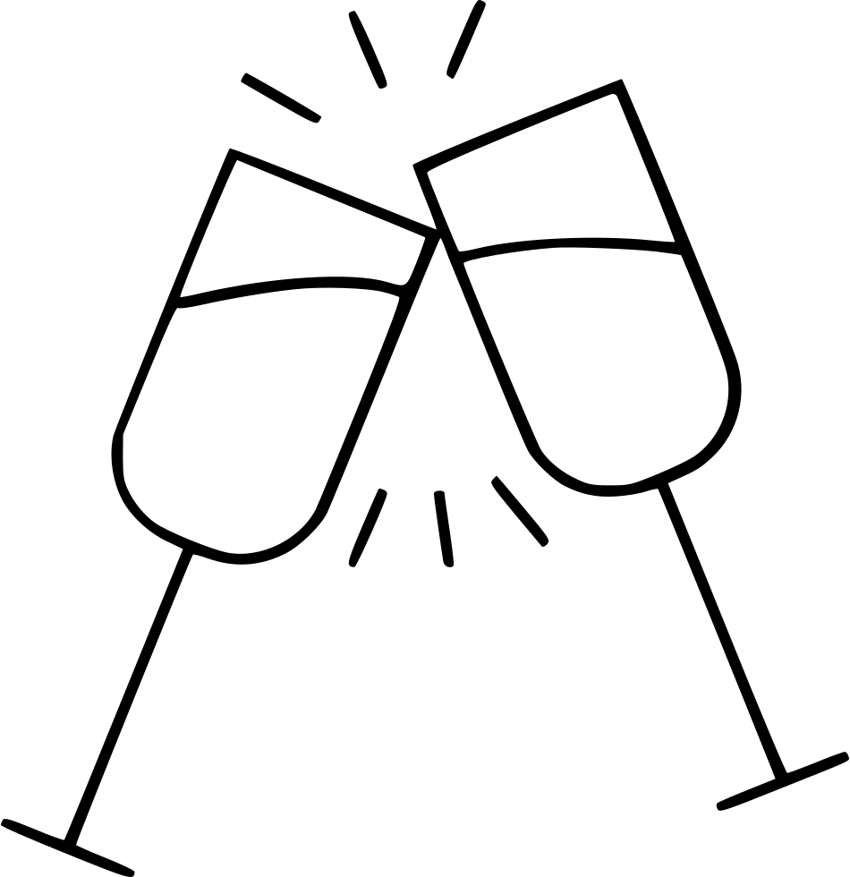 Png File Svg - Champagne Glass Clipart (950x980), Png Download