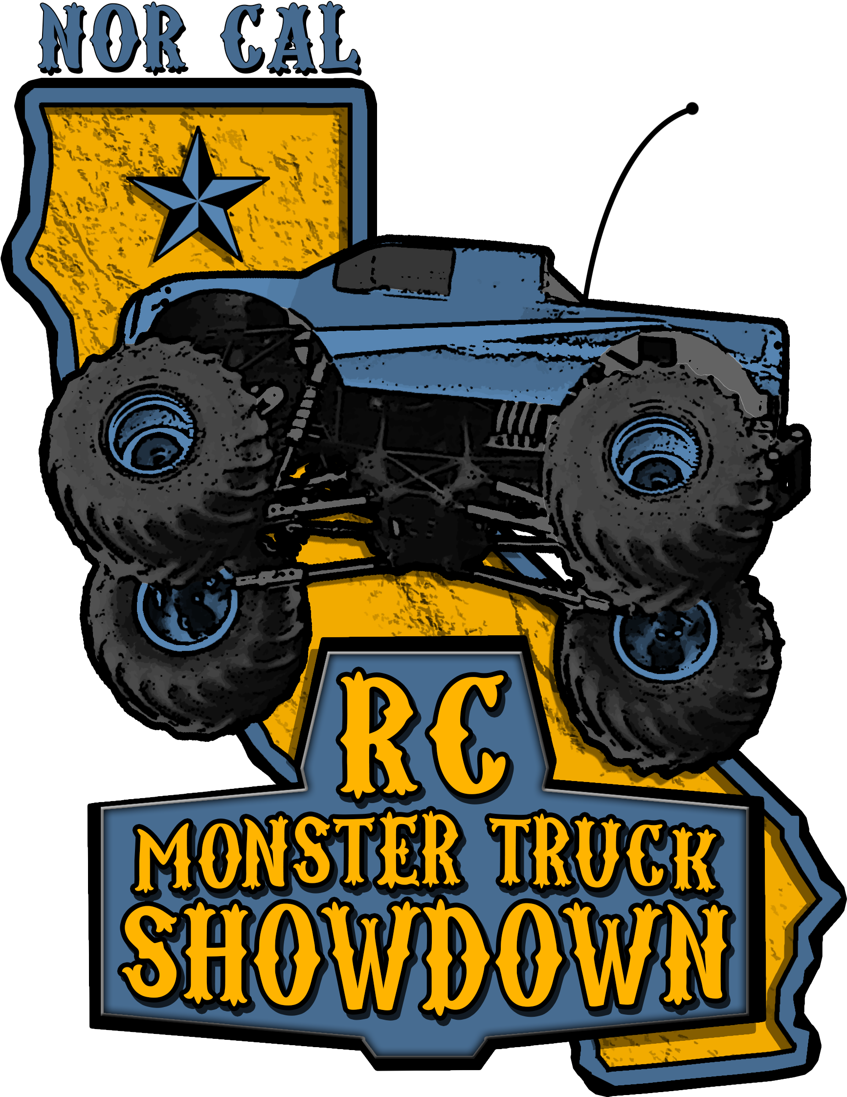Nor Cal R/c Monster Trucks - Monster Truck Clipart (2500x2500), Png Download