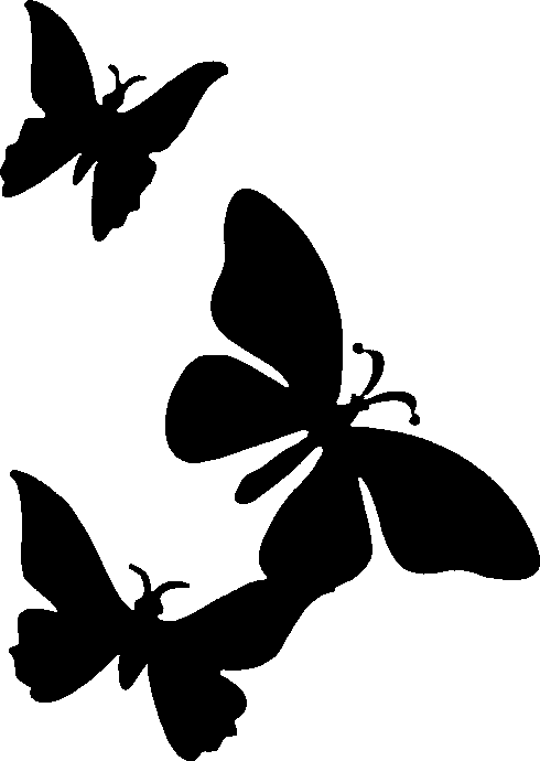 Pumpkin Carving Stencils - Butterfly Pumpkin Carving Stencil Clipart (490x690), Png Download