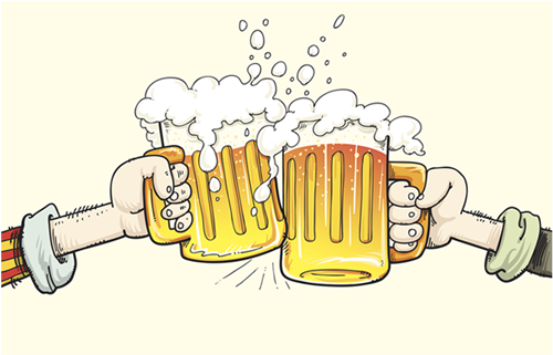 Cheers - Illustration Clipart (1230x480), Png Download