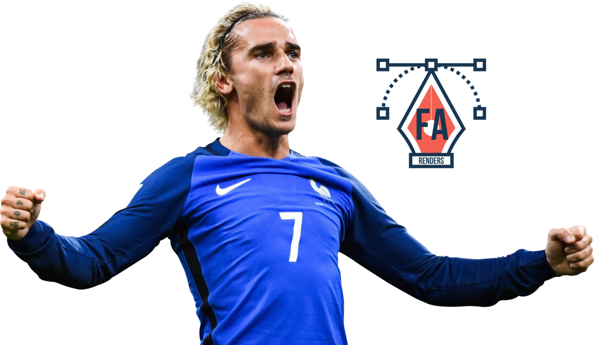 Griezmann France Png - Antoine Griezmann France 2017 Clipart (1172x681), Png Download