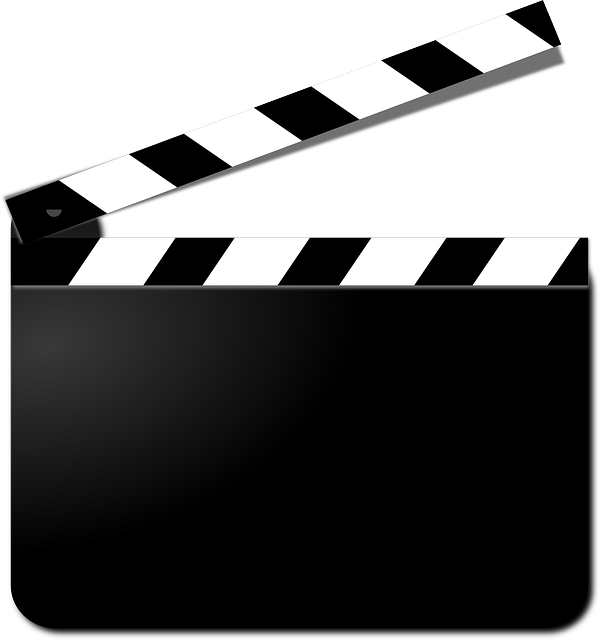Movies Png - Movie Clapper Clip Art Transparent Png (558x595), Png Download
