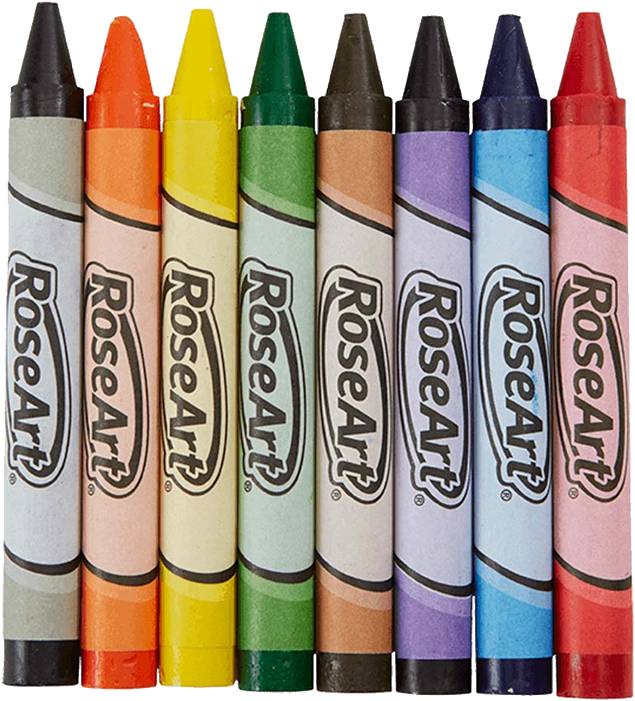 Rose Art Jumbo Crayons Clipart (800x800), Png Download