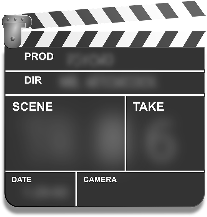 Clapper, Film, Motion Picture, Movies, Slate - Movie Invitation Template Clipart (740x720), Png Download