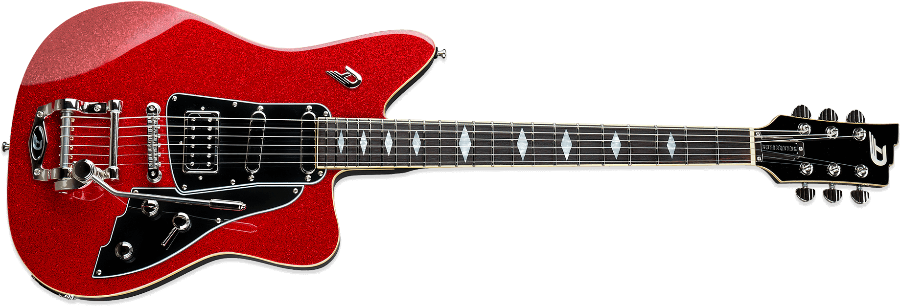 Duesenberg Paloma Red Sparkle - Guild S100 Clipart (1851x680), Png Download