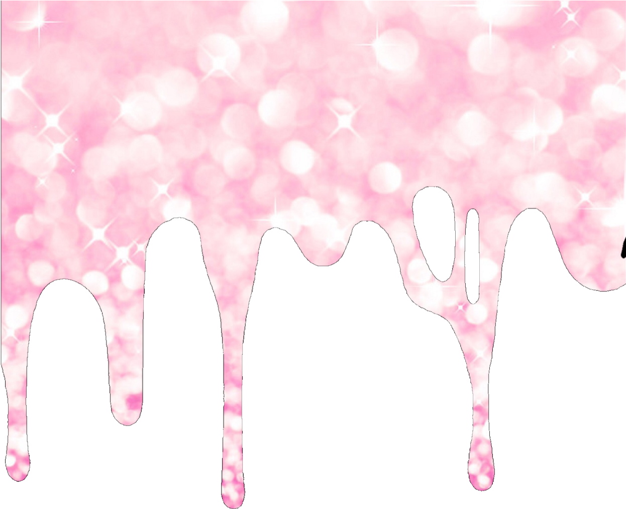 Download Drip Melt Slime Pink Glitter Freetoedit Clipart Png Download