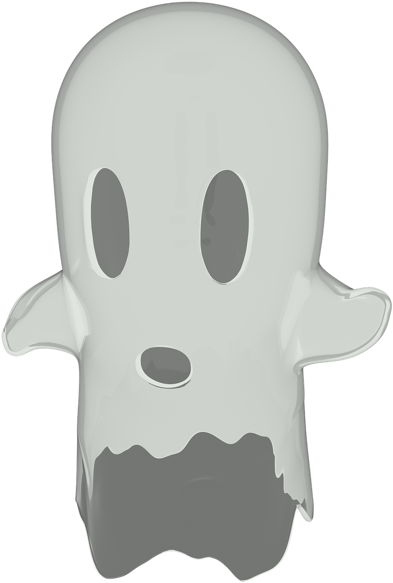 Ghost Cute Spooky - Hình Ma Hoạt Hình Clipart (853x1280), Png Download